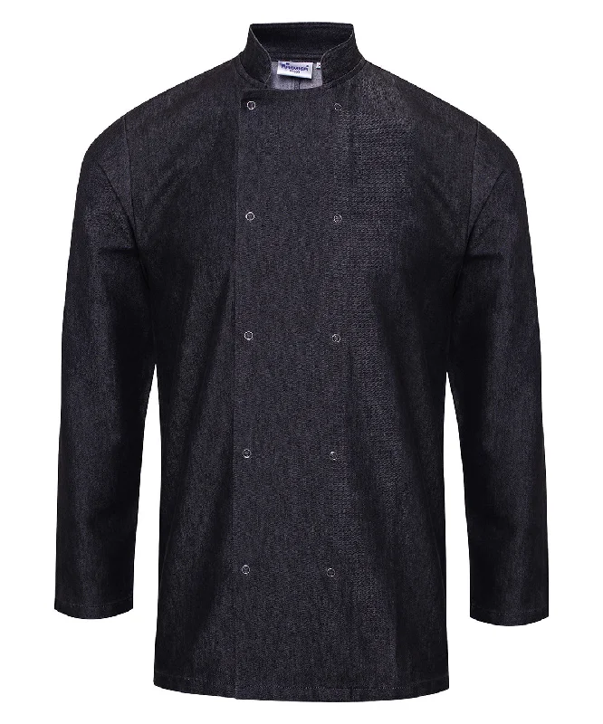 Men's Jeans with a Zip - Off Lower Leg for Convertible StyleBlack Denim - Denim chef's jacket Men's Jeans with a Zip - Off Lower Leg for Convertible StyleBlack Denim - Denim chef's jacket