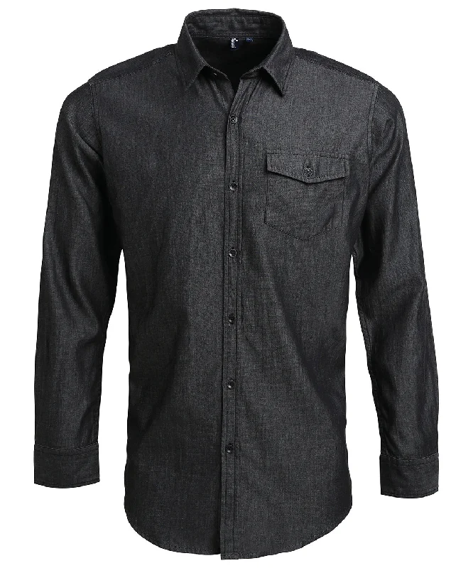 Men's Low - Rise Jeans in a Light Wash for a Casual and Youthful LookBlack Denim - Jeans stitch denim shirt Men's Low - Rise Jeans in a Light Wash for a Casual and Youthful LookBlack Denim - Jeans stitch denim shirt