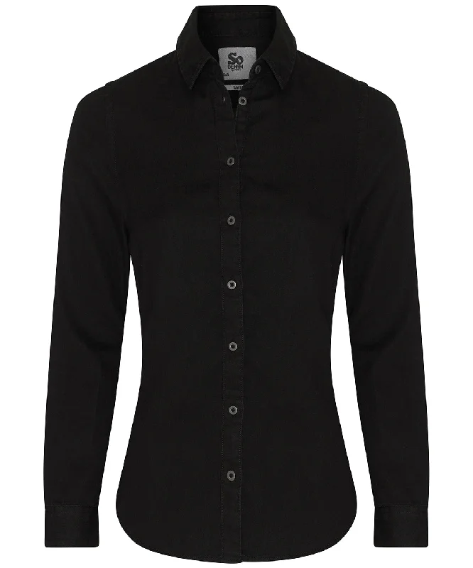 Men's Jeans with a Hidden Coin Pocket for Added ConvenienceBlack - Women's Lucy denim shirt Men's Jeans with a Hidden Coin Pocket for Added ConvenienceBlack - Women's Lucy denim shirt
