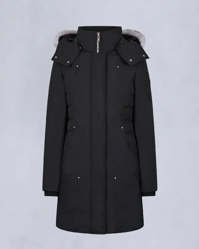 BLACK WITH NATURAL SHEARLING