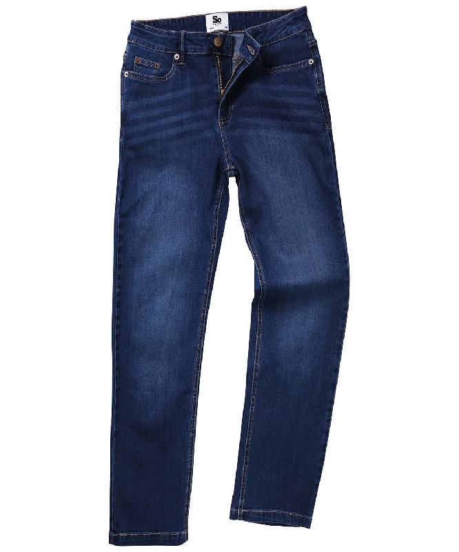 Men's Jeans with a Zip - Off Lower Leg for Convertible StyleDark Blue Wash - Women's Katy straight jeans Men's Jeans with a Zip - Off Lower Leg for Convertible StyleDark Blue Wash - Women's Katy straight jeans