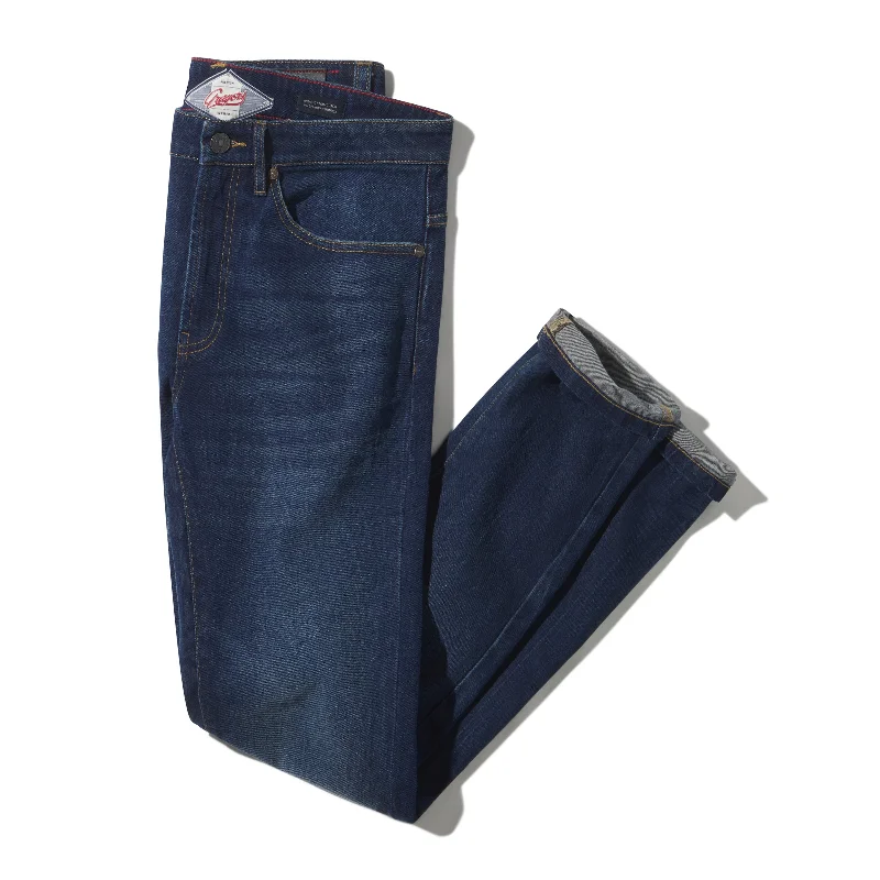 Plus Size Men's Bootcut Jeans with a Belt Loop Upgrade for a Stylish TouchEdward Stretch Slim Fit Denim - Blue Wash Plus Size Men's Bootcut Jeans with a Belt Loop Upgrade for a Stylish TouchEdward Stretch Slim Fit Denim - Blue Wash