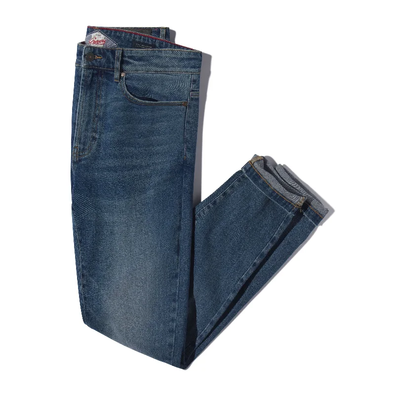 Men's Jeans with an Elastic Waistband for Ultimate ComfortEdward Stretch Straight Fit Denim - Vintage Wash Men's Jeans with an Elastic Waistband for Ultimate ComfortEdward Stretch Straight Fit Denim - Vintage Wash