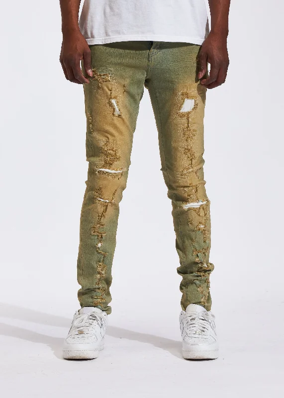 Men's High - Waisted Jeans in a Medium Wash for a Vintage - Style RevivalFara Denim