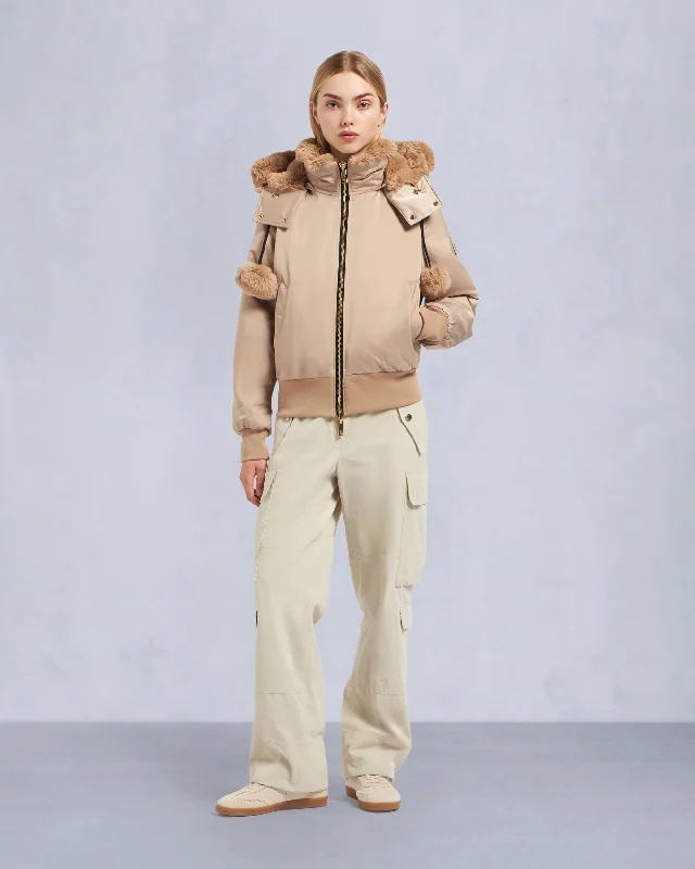 Men's High - Waisted Jeans in a Medium Wash for a Vintage - Style RevivalGOLD SERIES DEBBIE BUNNY BOMBER JACKET Men's High - Waisted Jeans in a Medium Wash for a Vintage - Style RevivalGOLD SERIES DEBBIE BUNNY BOMBER JACKET