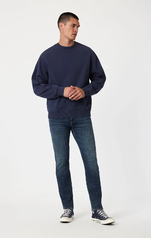 Men's Ripped Skinny Jeans in Acid Wash for an Edgy and Punk - Inspired StyleJAKE SLIM LEG IN DARK USED ORGANIC VINTAGE Men's Ripped Skinny Jeans in Acid Wash for an Edgy and Punk - Inspired StyleJAKE SLIM LEG IN DARK USED ORGANIC VINTAGE