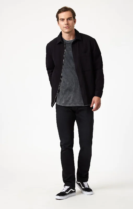Men's Ripped Skinny Jeans in Acid Wash for an Edgy and Punk - Inspired StyleJAKE SLIM LEG IN DARK SMOKE SUPERMOVE Men's Ripped Skinny Jeans in Acid Wash for an Edgy and Punk - Inspired StyleJAKE SLIM LEG IN DARK SMOKE SUPERMOVE