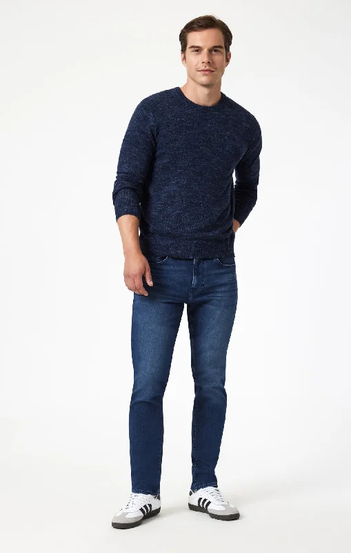 Plus Size Men's Bootcut Jeans with a Relaxed Waist for a Classic and Comfortable FitJAKE SLIM LEG IN DARK SUPERMOVE Plus Size Men's Bootcut Jeans with a Relaxed Waist for a Classic and Comfortable FitJAKE SLIM LEG IN DARK SUPERMOVE