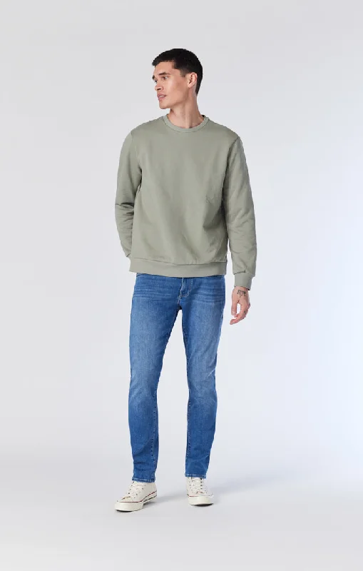 Plus Size Men's Bootcut Jeans with a Belt Loop Upgrade for a Stylish TouchJAKE SLIM LEG IN MID BRUSHED ATHLETIC Plus Size Men's Bootcut Jeans with a Belt Loop Upgrade for a Stylish TouchJAKE SLIM LEG IN MID BRUSHED ATHLETIC