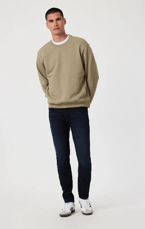 Men's Low - Rise Jeans in a Light Wash for a Casual and Youthful LookJAKE SLIM LEG IN MIDNIGHT AUSTIN Men's Low - Rise Jeans in a Light Wash for a Casual and Youthful LookJAKE SLIM LEG IN MIDNIGHT AUSTIN