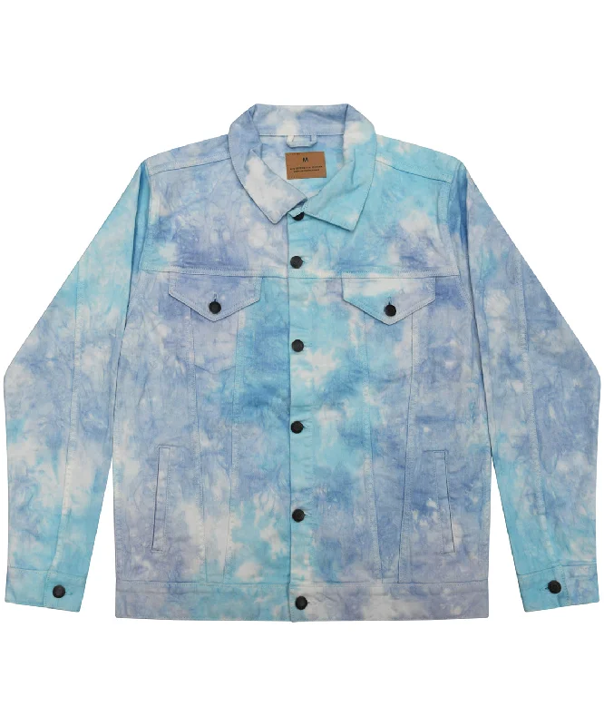 Men's Jeans with a Frayed Hem for a Casual and Effortless StyleLagoon - Tie-dye denim jacket Men's Jeans with a Frayed Hem for a Casual and Effortless StyleLagoon - Tie-dye denim jacket