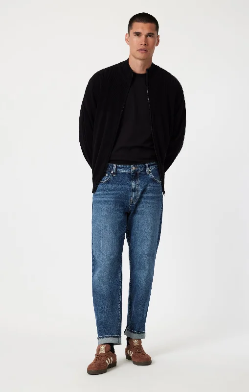 Plus Size Men's Bootcut Jeans with a Relaxed Waist for a Classic and Comfortable FitMARCEL LOOSE STRAIGHT LEG IN MID BRUSHED CLASSIC BLUE Plus Size Men's Bootcut Jeans with a Relaxed Waist for a Classic and Comfortable FitMARCEL LOOSE STRAIGHT LEG IN MID BRUSHED CLASSIC BLUE