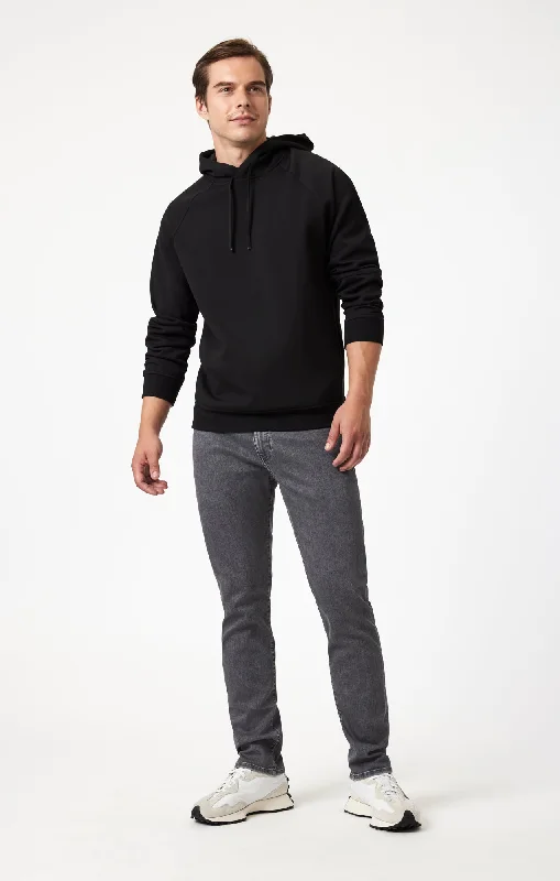 Men's Jeans with a Button - Fly for a Traditional and Classic AestheticMARCUS SLIM STRAIGHT LEG IN LIGHT GREY SUPERMOVE Men's Jeans with a Button - Fly for a Traditional and Classic AestheticMARCUS SLIM STRAIGHT LEG IN LIGHT GREY SUPERMOVE