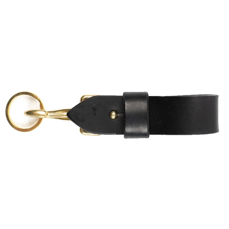 Plus Size Men's Relaxed Fit Jeans with a Tapered Leg for a Laid - Back VibeLeather Belt Key Hook - Black Plus Size Men's Relaxed Fit Jeans with a Tapered Leg for a Laid - Back VibeLeather Belt Key Hook - Black