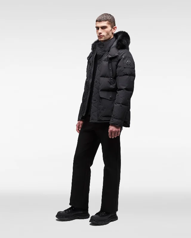 BLACK WITH BLACK FOX FUR