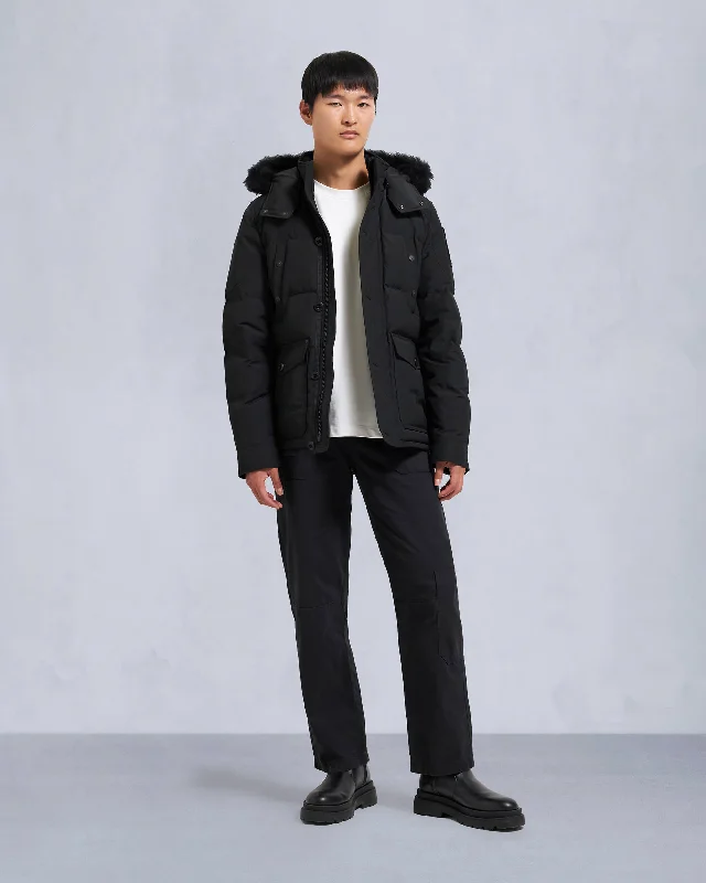 Men's Jeans with an Elastic Waistband for Ultimate ComfortONYX ROUND ISLAND SHEARLING DOWN JACKET Men's Jeans with an Elastic Waistband for Ultimate ComfortONYX ROUND ISLAND SHEARLING DOWN JACKET