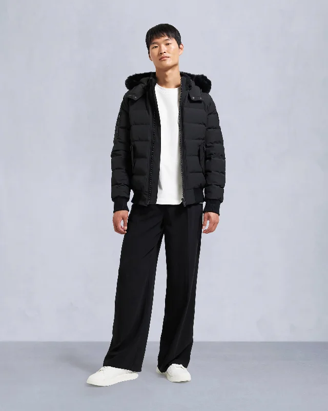 Plus Size Men's Straight Leg Jeans with Reinforced Knees for DurabilityONYX SCOTCHTOWN BOMBER Plus Size Men's Straight Leg Jeans with Reinforced Knees for DurabilityONYX SCOTCHTOWN BOMBER