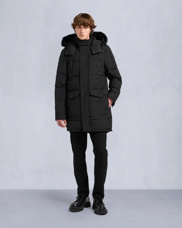 Men's Slim Fit Stretch Jeans in Dark Wash for a Modern and Comfortable LookONYX SHEARLING BIG RIDGE PARKA Men's Slim Fit Stretch Jeans in Dark Wash for a Modern and Comfortable LookONYX SHEARLING BIG RIDGE PARKA
