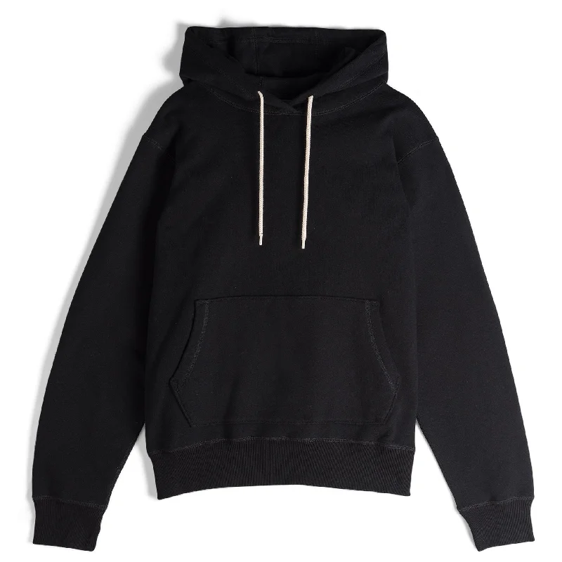 Men's Distressed Jeans with Patches for a Retro and DIY - Inspired AppearancePullover Hoodie - Heavyweight Terry - Black Men's Distressed Jeans with Patches for a Retro and DIY - Inspired AppearancePullover Hoodie - Heavyweight Terry - Black