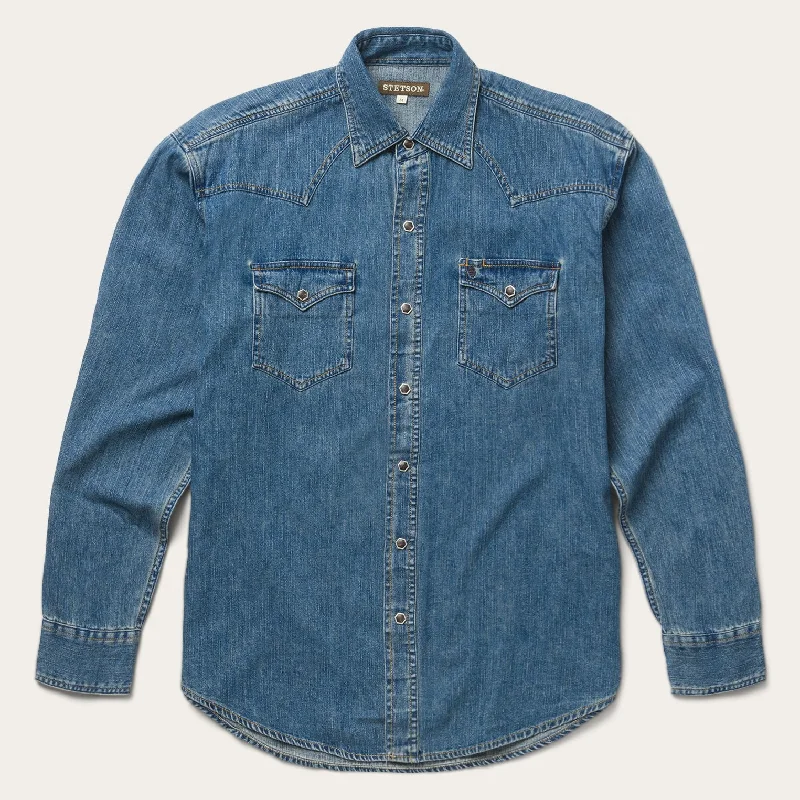 Men's Jeans with an Elastic Waistband for Ultimate ComfortClassic Denim Shirt
