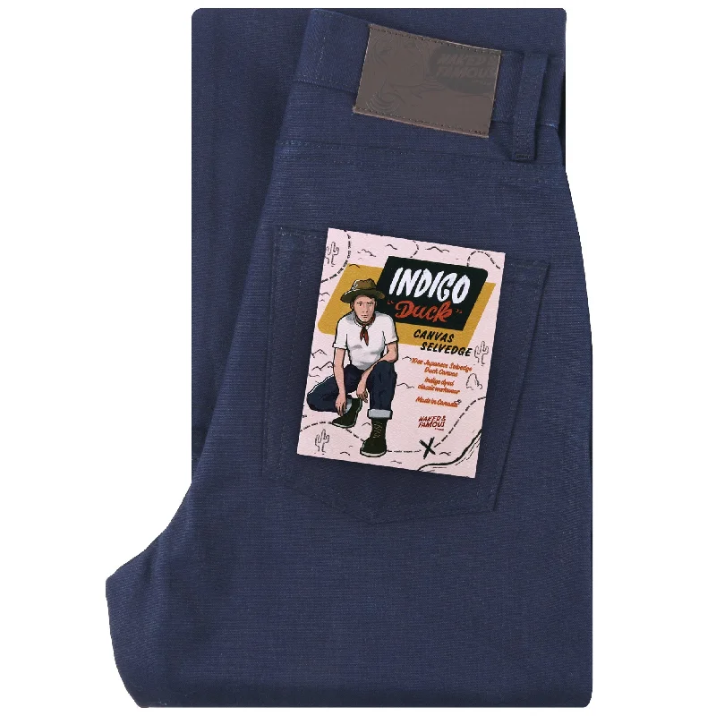 Men's Jeans with a Zip - Off Lower Leg for Convertible StyleWomen's - Classic - Indigo Selvedge Duck Canvas Men's Jeans with a Zip - Off Lower Leg for Convertible StyleWomen's - Classic - Indigo Selvedge Duck Canvas