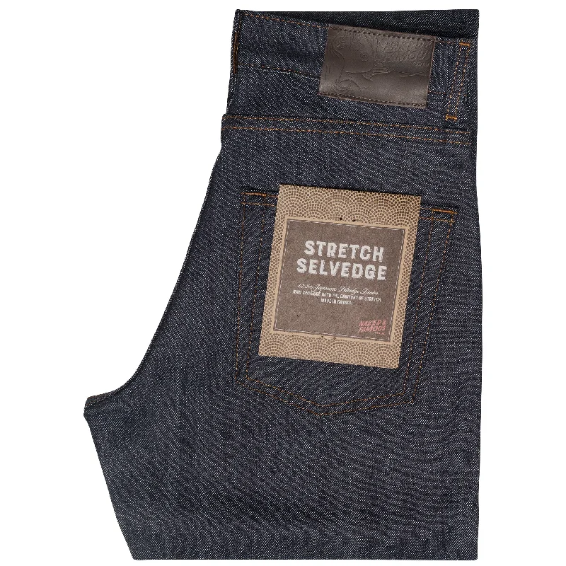 Men's Jeans with a Button - Fly for a Traditional and Classic AestheticWomen's - Max - Stretch Selvedge Raw Men's Jeans with a Button - Fly for a Traditional and Classic AestheticWomen's - Max - Stretch Selvedge Raw