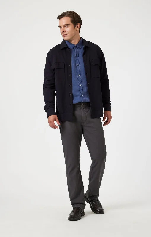 Plus Size Men's Bootcut Jeans with a Relaxed Waist for a Classic and Comfortable FitZACH STRAIGHT LEG IN ASH LUXE TWILL Plus Size Men's Bootcut Jeans with a Relaxed Waist for a Classic and Comfortable FitZACH STRAIGHT LEG IN ASH LUXE TWILL