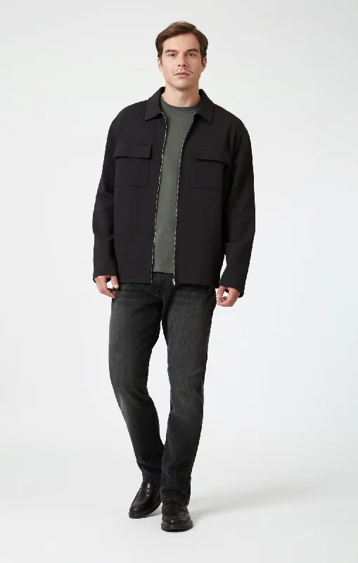 Men's Straight Leg Raw Denim Jeans for a Minimalist and Durable OptionZACH STRAIGHT LEG IN SMOKE AUSTIN Men's Straight Leg Raw Denim Jeans for a Minimalist and Durable OptionZACH STRAIGHT LEG IN SMOKE AUSTIN