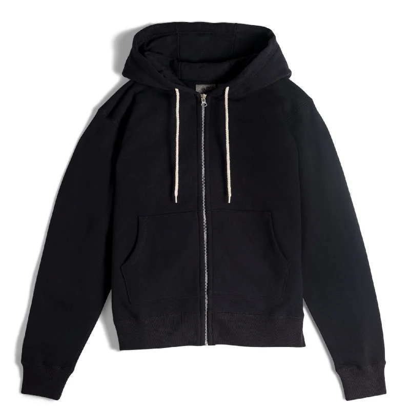 Men's Distressed Jeans with Patches for a Retro and DIY - Inspired AppearanceZip Hoodie - Heavyweight Terry - Black Men's Distressed Jeans with Patches for a Retro and DIY - Inspired AppearanceZip Hoodie - Heavyweight Terry - Black