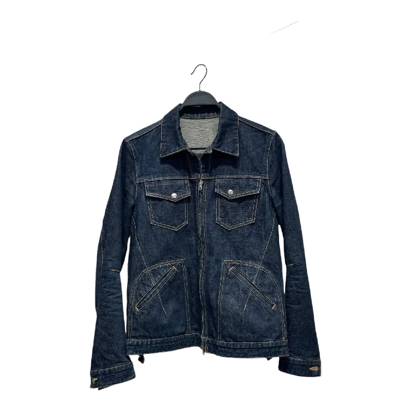 Bomber men jackets with ribbed cuffs for a classic 80s stylen(n) BY NUMBER (N)INE/Denim Jkt/3/Indigo/Denim/ Bomber men jackets with ribbed cuffs for a classic 80s stylen(n) BY NUMBER (N)INE/Denim Jkt/3/Indigo/Denim/