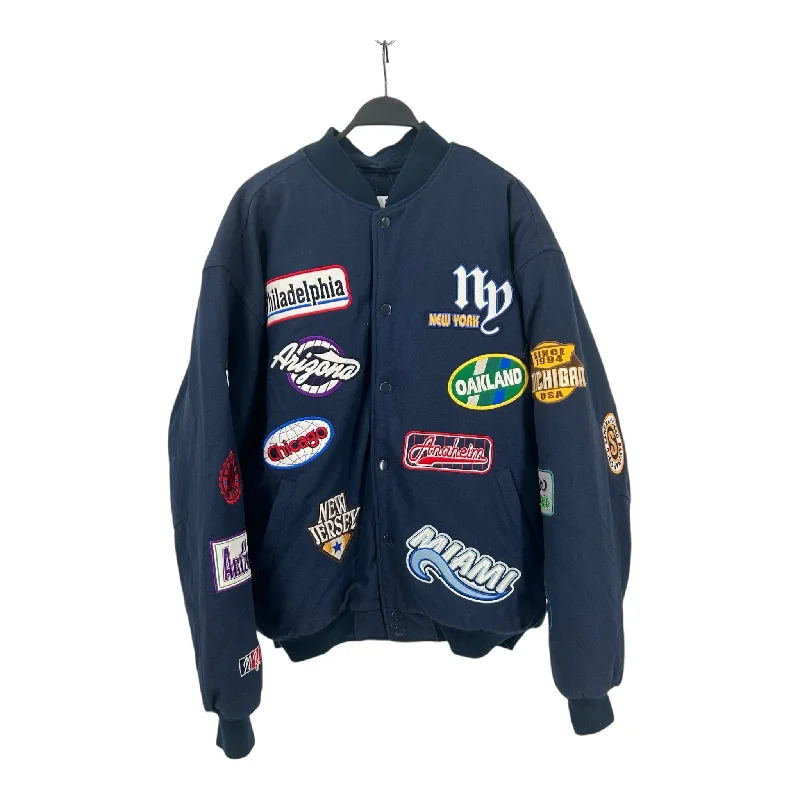 Windbreaker men jackets with UV protection for outdoor activitiesDELF/Baseball Jkt/XL/Navy/Polyester/All Over Print/ Windbreaker men jackets with UV protection for outdoor activitiesDELF/Baseball Jkt/XL/Navy/Polyester/All Over Print/