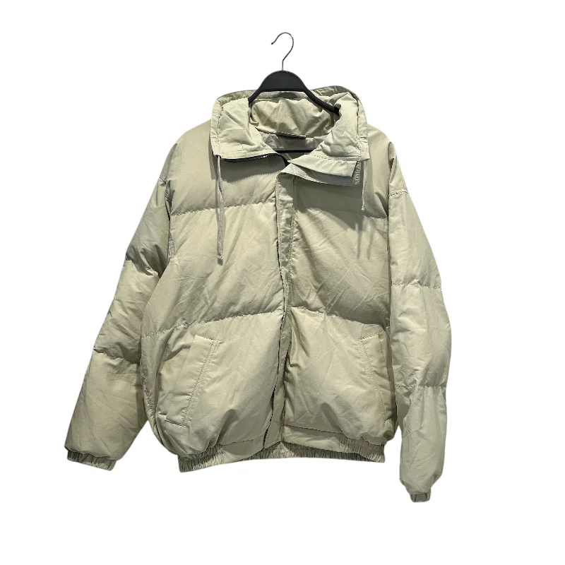 Fleece - lined men jackets for cold - weather commutingFOG ESSENTIALS/Puffer Jkt/M/Cotton/CRM/ Fleece - lined men jackets for cold - weather commutingFOG ESSENTIALS/Puffer Jkt/M/Cotton/CRM/