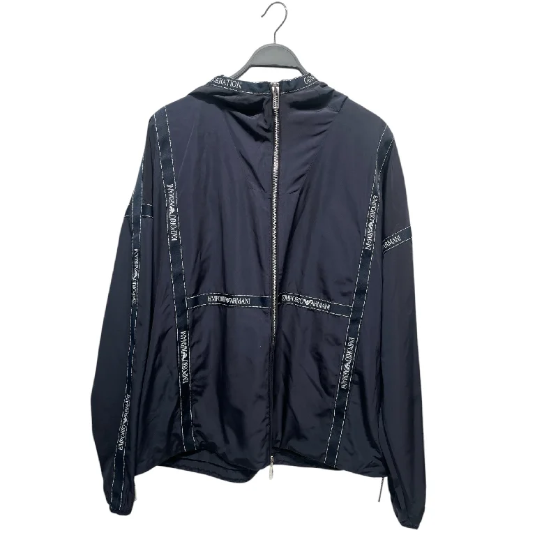 Men jackets with a hidden interior pocket for secure storageEMPORIO ARMANI/Fleece Jkt/58/Nylon/NVY/Blouson Jacket Men jackets with a hidden interior pocket for secure storageEMPORIO ARMANI/Fleece Jkt/58/Nylon/NVY/Blouson Jacket