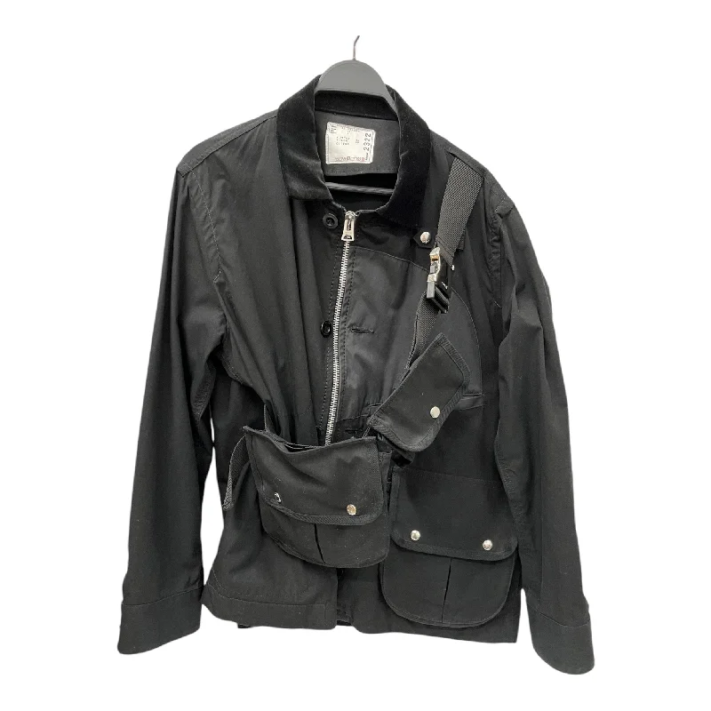 Corduroy men jackets in earthy tones for a rustic charmSacai/Military Jkt/SS/Cotton/BLK/ Corduroy men jackets in earthy tones for a rustic charmSacai/Military Jkt/SS/Cotton/BLK/