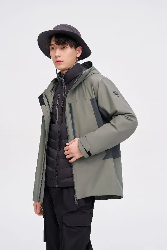 Waterproof men jackets with taped seams for heavy rain protection3 in 1 All Weather Goose Down Parka 2420 Waterproof men jackets with taped seams for heavy rain protection3 in 1 All Weather Goose Down Parka 2420