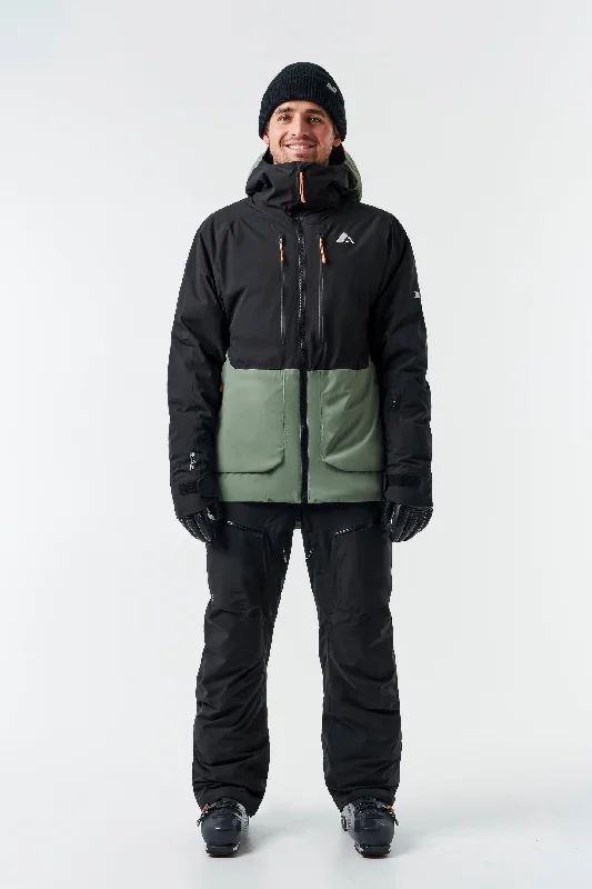 Men jackets with a built - in hood that can be stowed away when not in useMen's Alaskan Insulated Jacket-Black Men jackets with a built - in hood that can be stowed away when not in useMen's Alaskan Insulated Jacket-Black