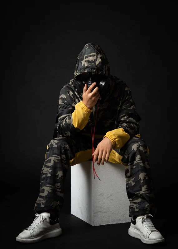 Fleece - lined men jackets for cold - weather commutingBlank State Men's Anorak in Camo Fleece - lined men jackets for cold - weather commutingBlank State Men's Anorak in Camo
