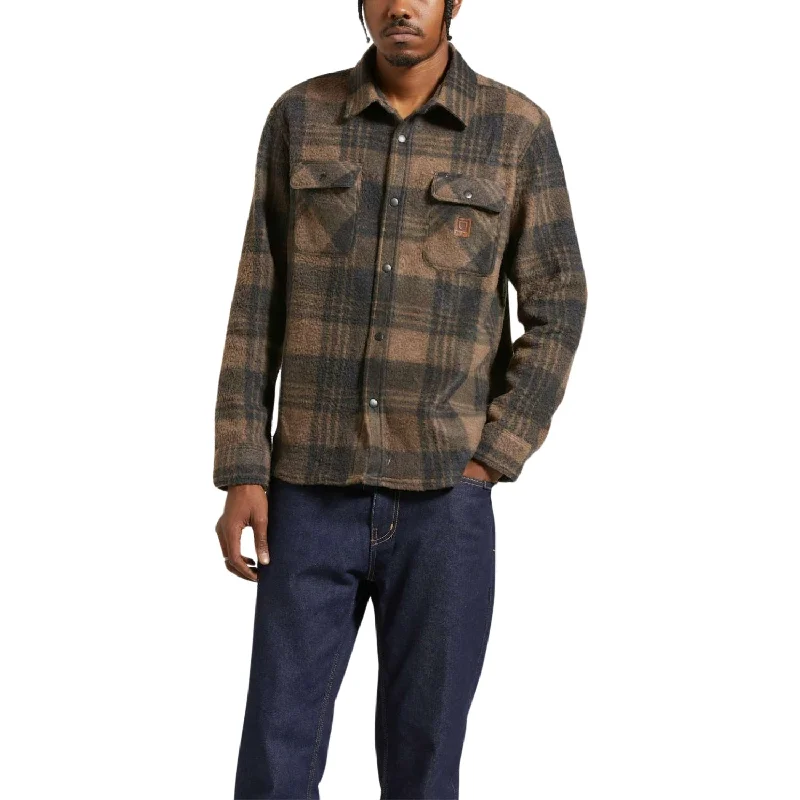 Checkered men jackets in a plaid pattern for a preppy appearanceBrixton Bowery L/S Arctic Stretch Fleece - Men's Checkered men jackets in a plaid pattern for a preppy appearanceBrixton Bowery L/S Arctic Stretch Fleece - Men's