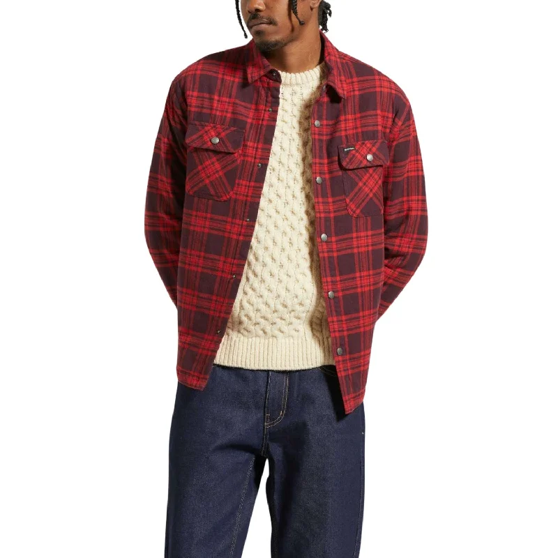Corduroy men jackets in earthy tones for a rustic charmBrixton Bowery Quilted Flannel - Men's Corduroy men jackets in earthy tones for a rustic charmBrixton Bowery Quilted Flannel - Men's