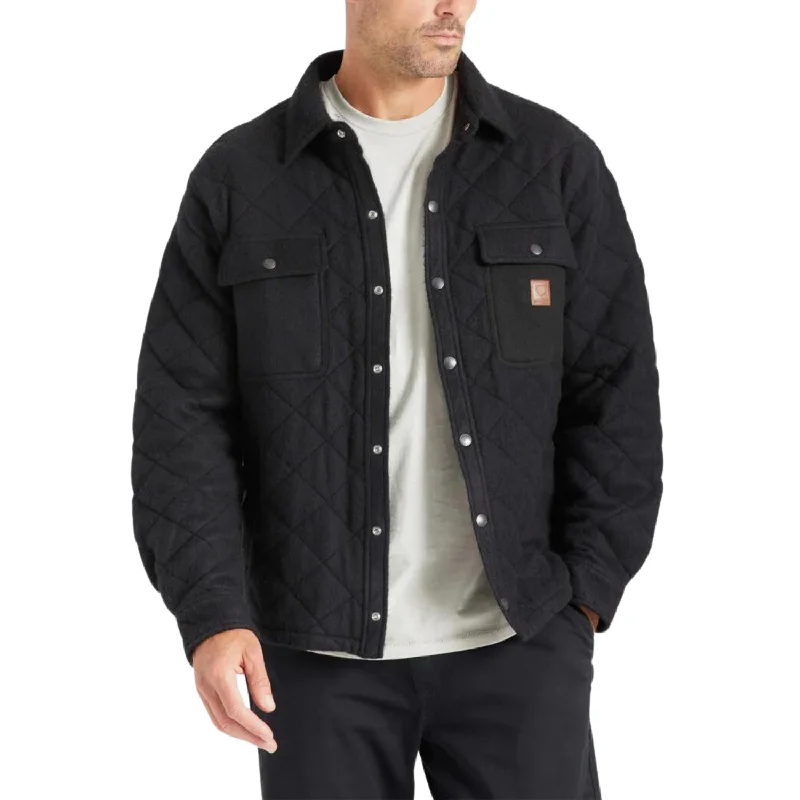 Performance - driven men jackets with breathable fabric for sportsBrixton Cass Quilted Fleece Jacket Performance - driven men jackets with breathable fabric for sportsBrixton Cass Quilted Fleece Jacket