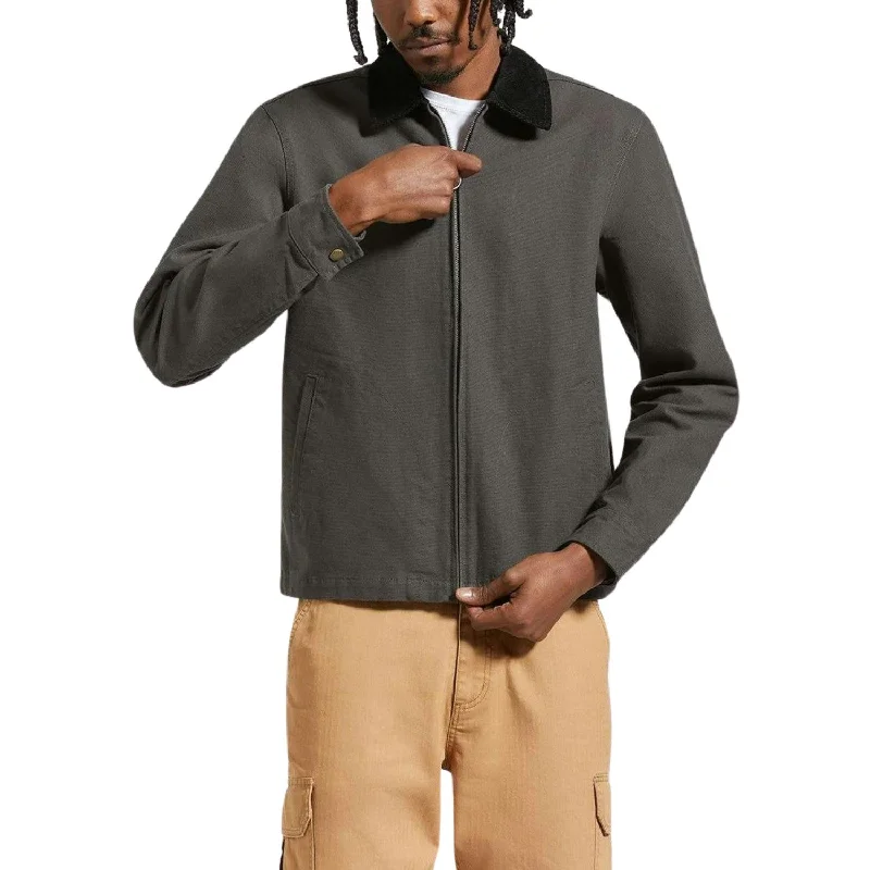 Corduroy men jackets in earthy tones for a rustic charmBrixton Mechanic Garage Zip Jacket - Men's Corduroy men jackets in earthy tones for a rustic charmBrixton Mechanic Garage Zip Jacket - Men's