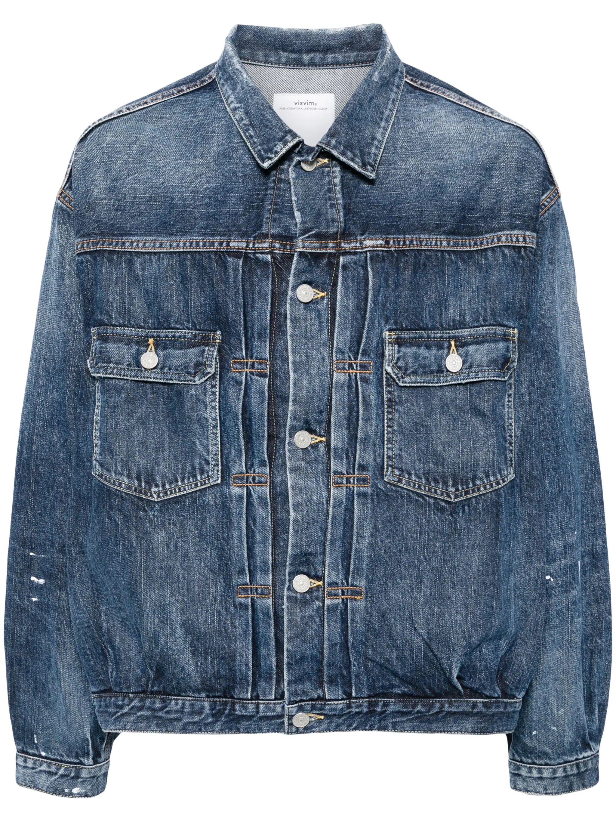 Men jackets with a built - in hood that can be stowed away when not in useButton-Up Denim Jacket Men jackets with a built - in hood that can be stowed away when not in useButton-Up Denim Jacket