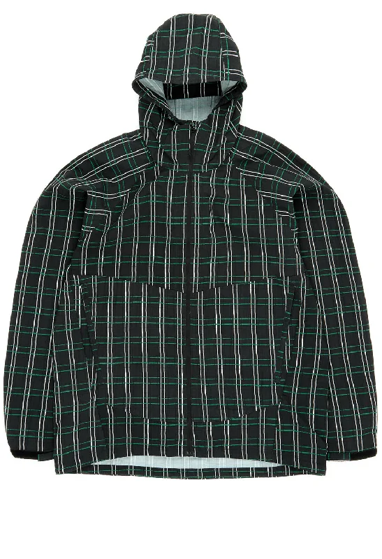 Waterproof men jackets with taped seams for heavy rain protectionAdsum Caliper Jacket - Green Plaid Waterproof men jackets with taped seams for heavy rain protectionAdsum Caliper Jacket - Green Plaid