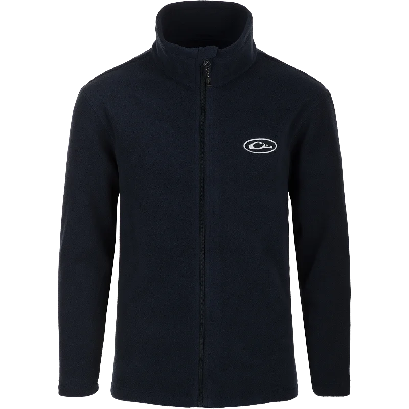 Denim men jackets with embroidered patches for a personalized touchYouth Camp Fleece Full Zip Denim men jackets with embroidered patches for a personalized touchYouth Camp Fleece Full Zip