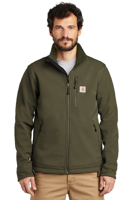 Checkered men jackets in a plaid pattern for a preppy appearanceCarhartt Mens Crowley Wind & Water Resistant Full Zip Jacket - Moss Green Checkered men jackets in a plaid pattern for a preppy appearanceCarhartt Mens Crowley Wind & Water Resistant Full Zip Jacket - Moss Green