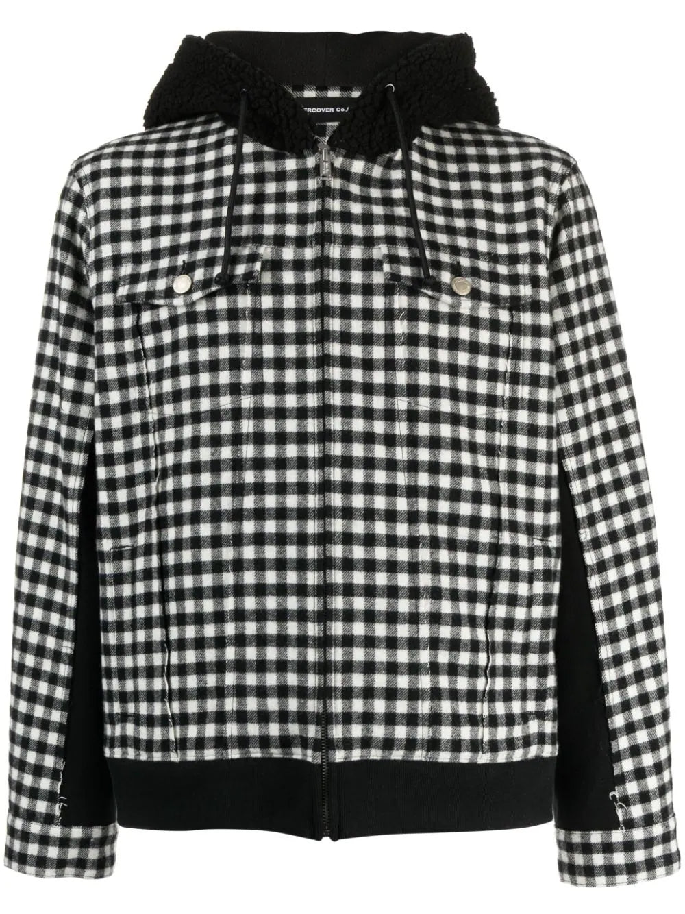 Down - filled men jackets in bright colors for winter fashionCheck-Print Hooded Jacket Down - filled men jackets in bright colors for winter fashionCheck-Print Hooded Jacket