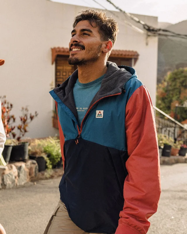 Bomber men jackets with ribbed cuffs for a classic 80s styleDusk Recycled Insulated Anorak - Blue Steel Bomber men jackets with ribbed cuffs for a classic 80s styleDusk Recycled Insulated Anorak - Blue Steel