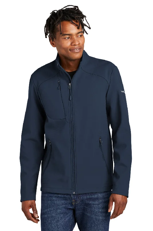 Down - filled men jackets in bright colors for winter fashionEddie Bauer Mens Water Resistant Stretch Full Zip Soft Shell Jacket - River Navy Blue Down - filled men jackets in bright colors for winter fashionEddie Bauer Mens Water Resistant Stretch Full Zip Soft Shell Jacket - River Navy Blue