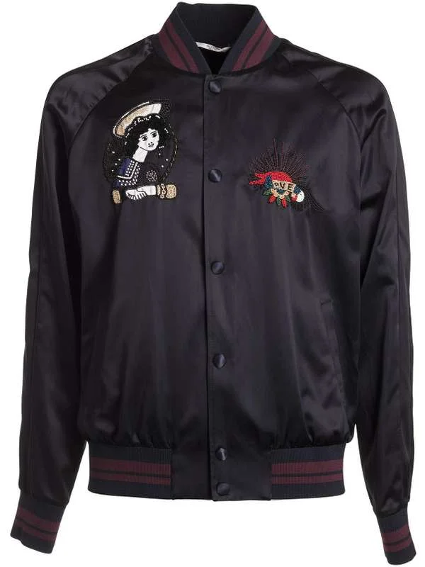 Windbreaker men jackets with UV protection for outdoor activitiesEmbroidered Bomber Jacket Windbreaker men jackets with UV protection for outdoor activitiesEmbroidered Bomber Jacket