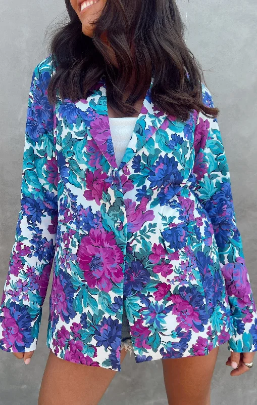 Bomber men jackets with ribbed cuffs for a classic 80s styleEzra Blazer ~ Magenta Blooms Bomber men jackets with ribbed cuffs for a classic 80s styleEzra Blazer ~ Magenta Blooms